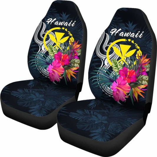 Hawaii Polynesian Car Seat Covers - Tropical Flower - 105905 - YourCarButBetter