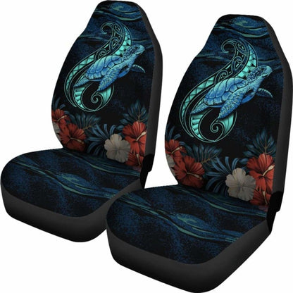 Hawaii Polynesian Honu Sea Hibiscus Car Seat Cover - 232125 - YourCarButBetter