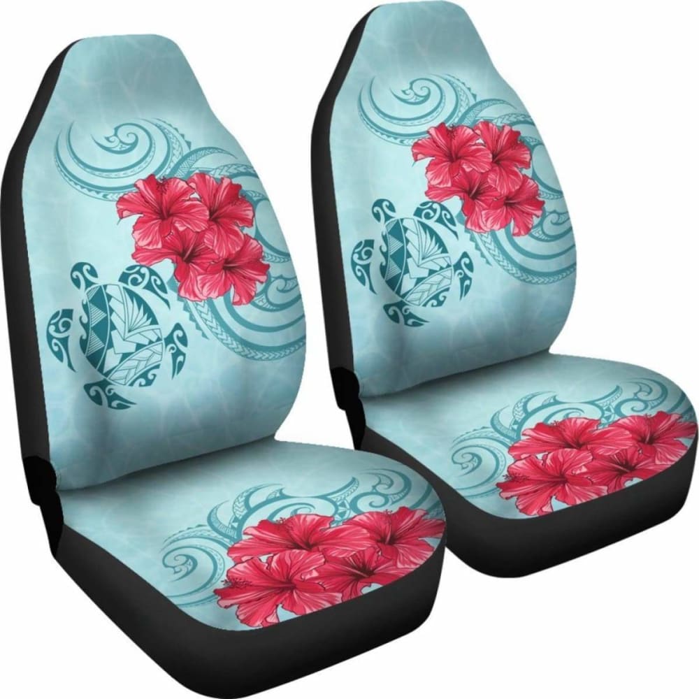 Hawaii Polynesian Turtle Hibiscus Blue Car Seat Cover - Bless Style - New - Awesome 091114 - YourCarButBetter