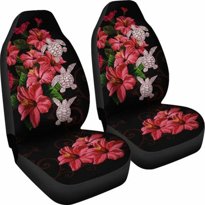Hawaii Red Hibiscus Turtle Car Seat Covers - New - Ray Style - 091114 - YourCarButBetter