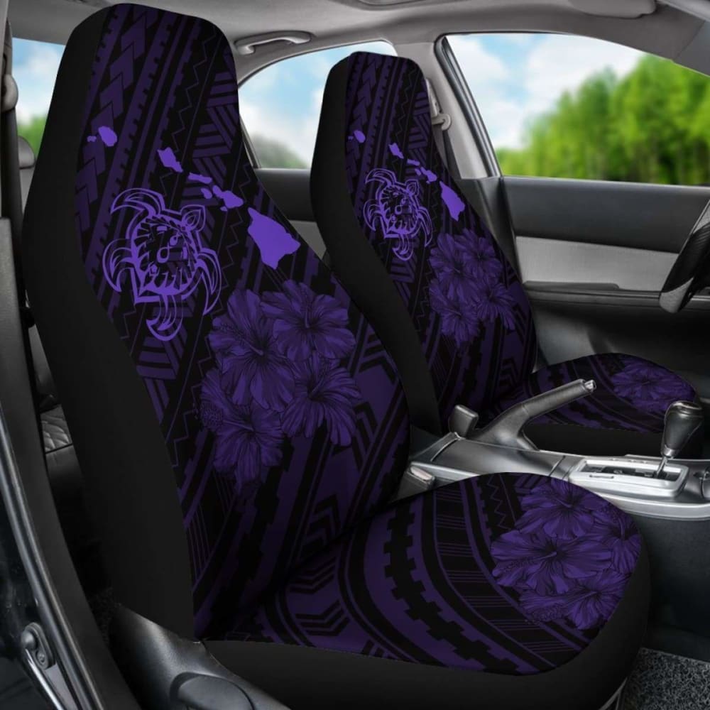 Hawaii Sea Turtle Is Swimming Toward Car Seat Covers Purple - New - 091114 - YourCarButBetter