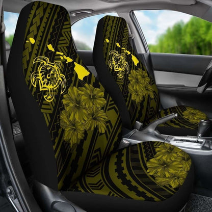 Hawaii Sea Turtle Is Swimming Toward Car Seat Covers Yellow - New - 091114 - YourCarButBetter