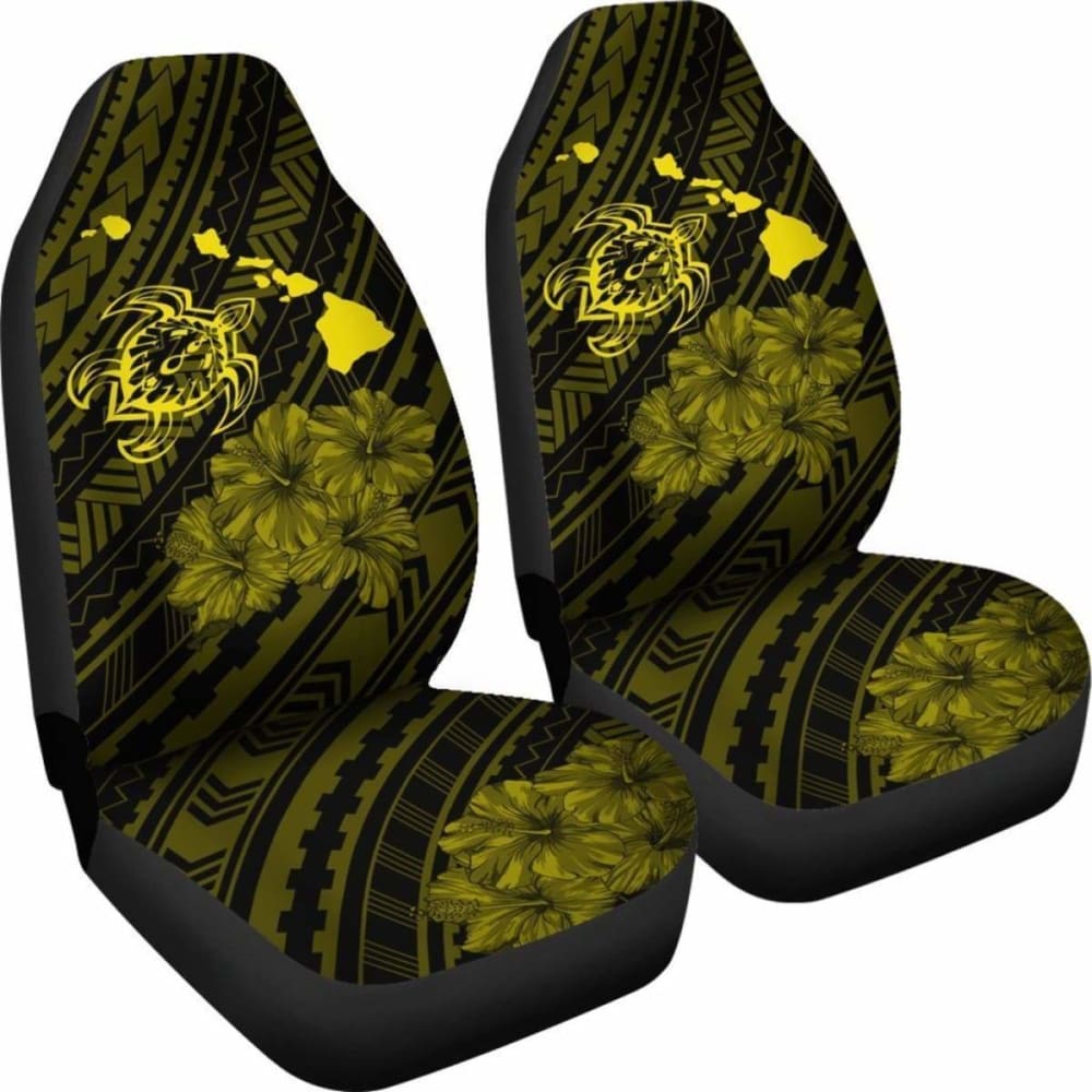 Hawaii Sea Turtle Is Swimming Toward Car Seat Covers Yellow - New - 091114 - YourCarButBetter