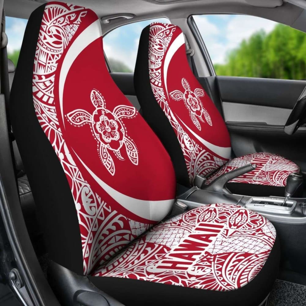 Hawaii Tribal Turtle Hibiscus Car Seat Covers New 091114 - YourCarButBetter
