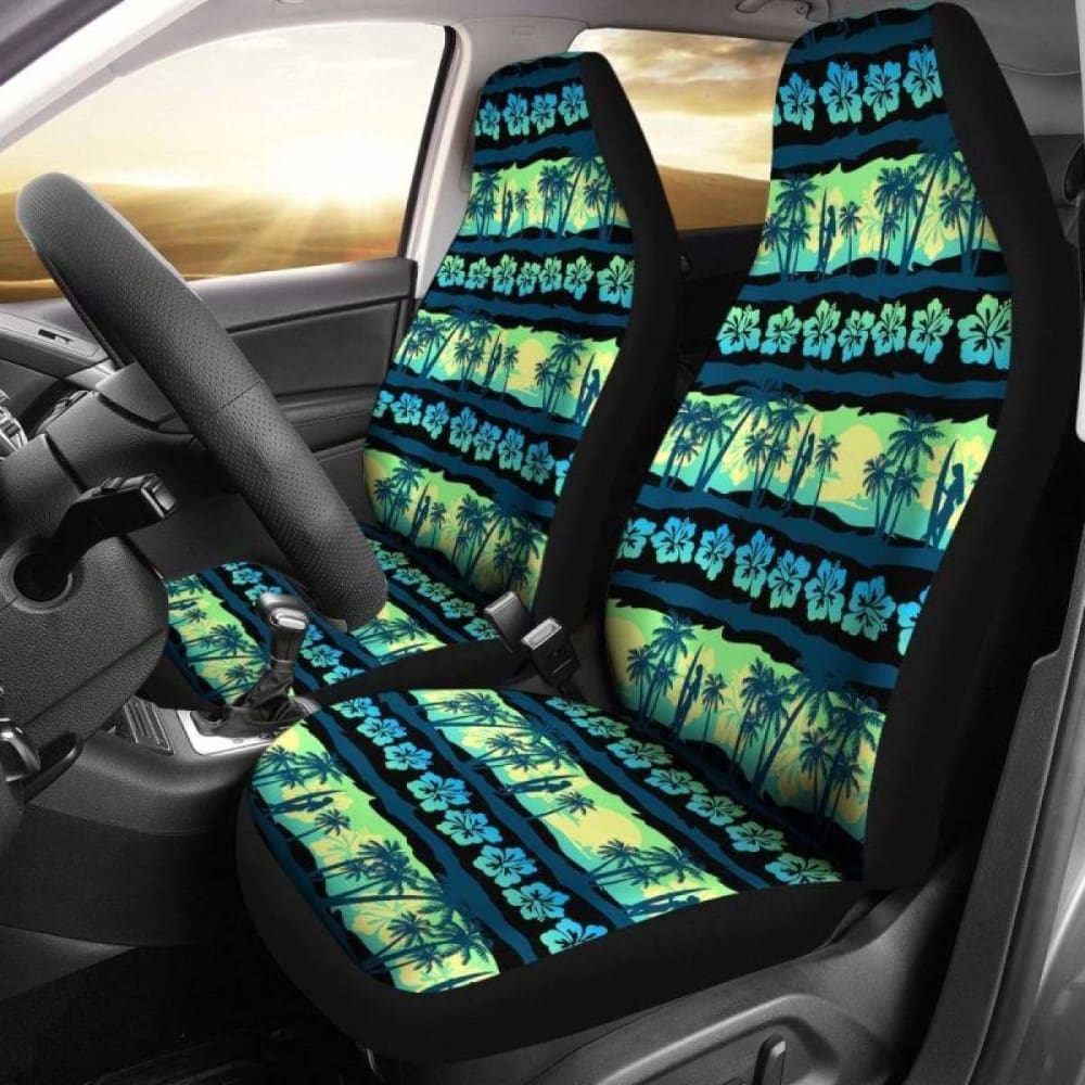 Hawaii Tropical Hibiscus Hula Girl Car Seat Covers 8 232125 - YourCarButBetter