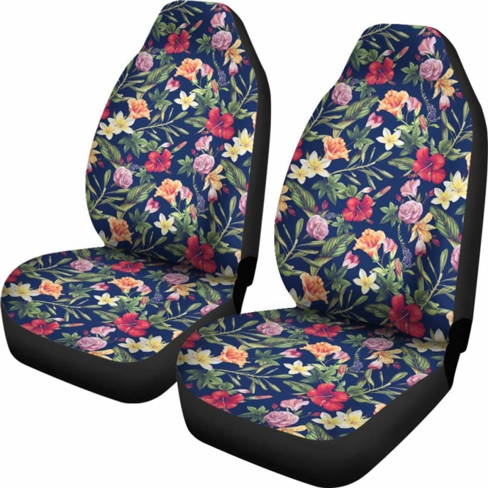 Hawaii Tropical Hibiscus Plumeria Car Seat Covers 232125 - YourCarButBetter