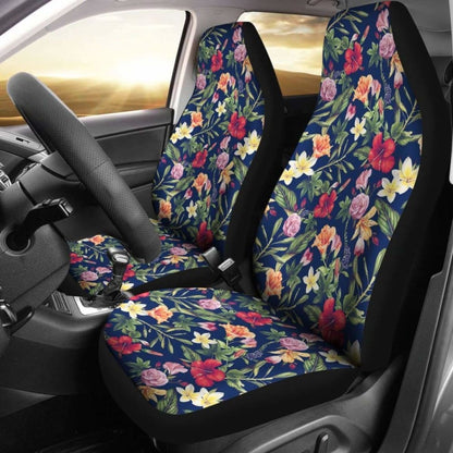Hawaii Tropical Hibiscus Plumeria Car Seat Covers 232125 - YourCarButBetter