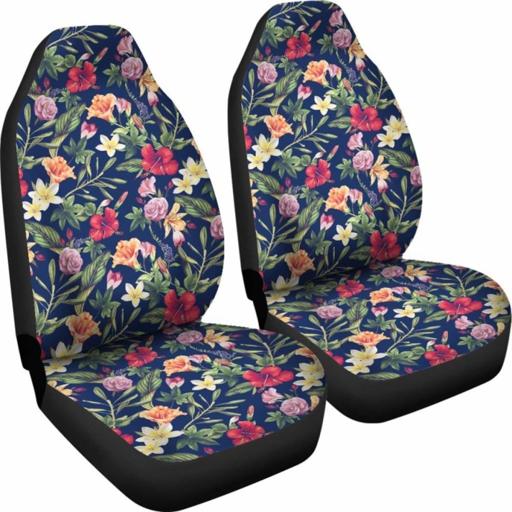 Hawaii Tropical Hibiscus Plumeria Car Seat Covers 232125 - YourCarButBetter