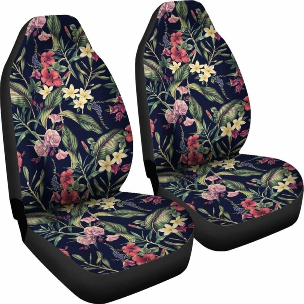 Hawaii Tropical Hibiscus Plumeria Car Seat Covers 232125 - YourCarButBetter