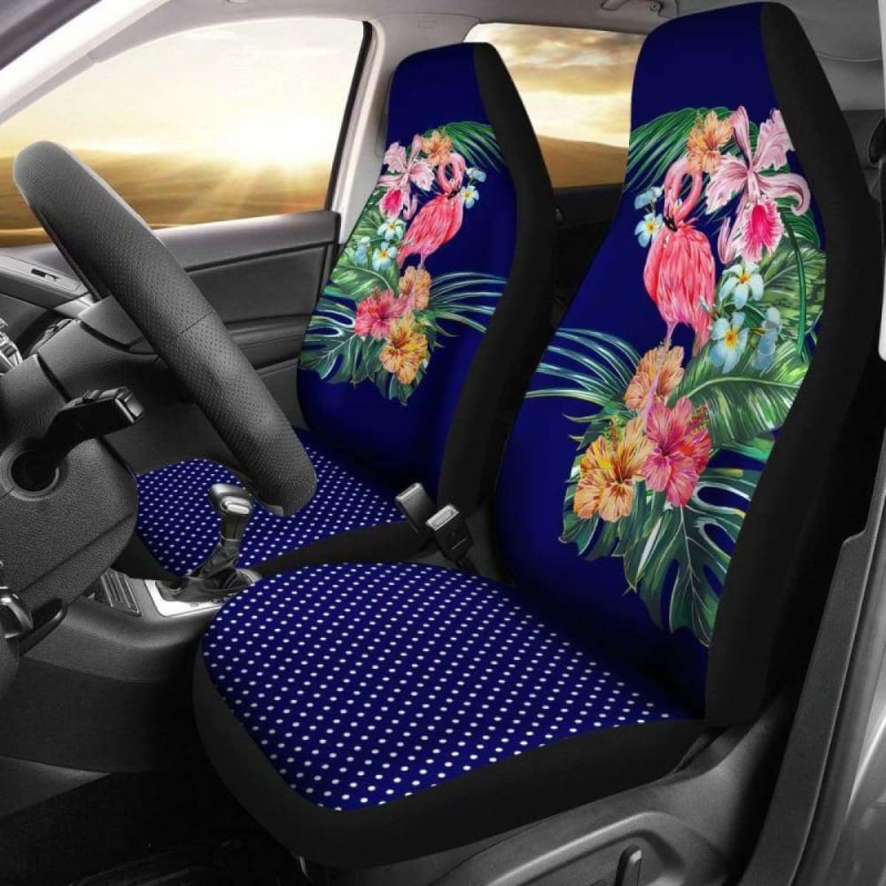 Hawaii Tropical Hibiscus Plumeria Palm Leaf Car Seat Covers 232125 - YourCarButBetter