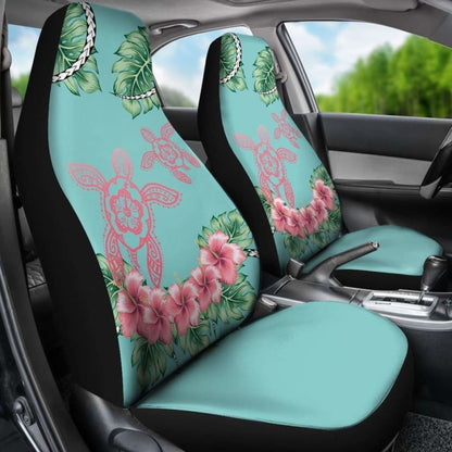 Hawaii Tropical Hibiscus Turtle Mint Style - Car Seat Cover New Awesome 091114 - YourCarButBetter