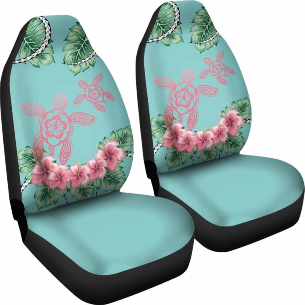 Hawaii Tropical Hibiscus Turtle Mint Style - Car Seat Cover New Awesome 091114 - YourCarButBetter