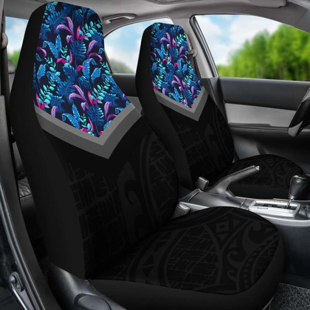 Hawaii Tropical Leaf Hibiscus Car Seat Covers 9 232125 - YourCarButBetter