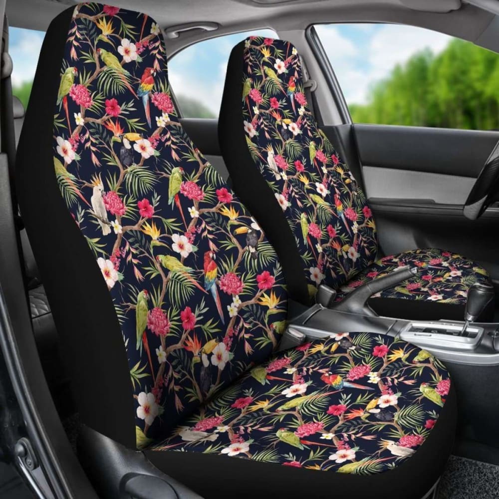 Hawaii Tropical Parrot Hibiscus Car Seat Covers 232125 - YourCarButBetter