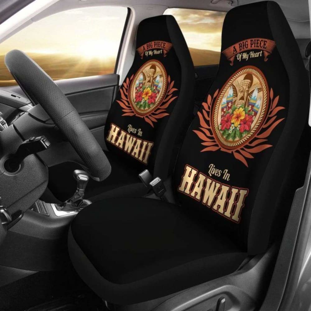 Hawaii Tropical Tiki Head Car Seat Covers Amazing 105905 - YourCarButBetter