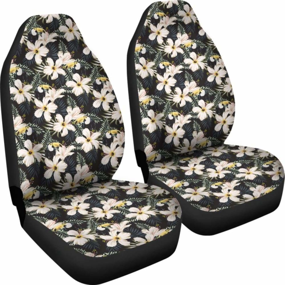 Hawaii Tropical Toucans Hibiscus Car Seat Covers 232125 - YourCarButBetter