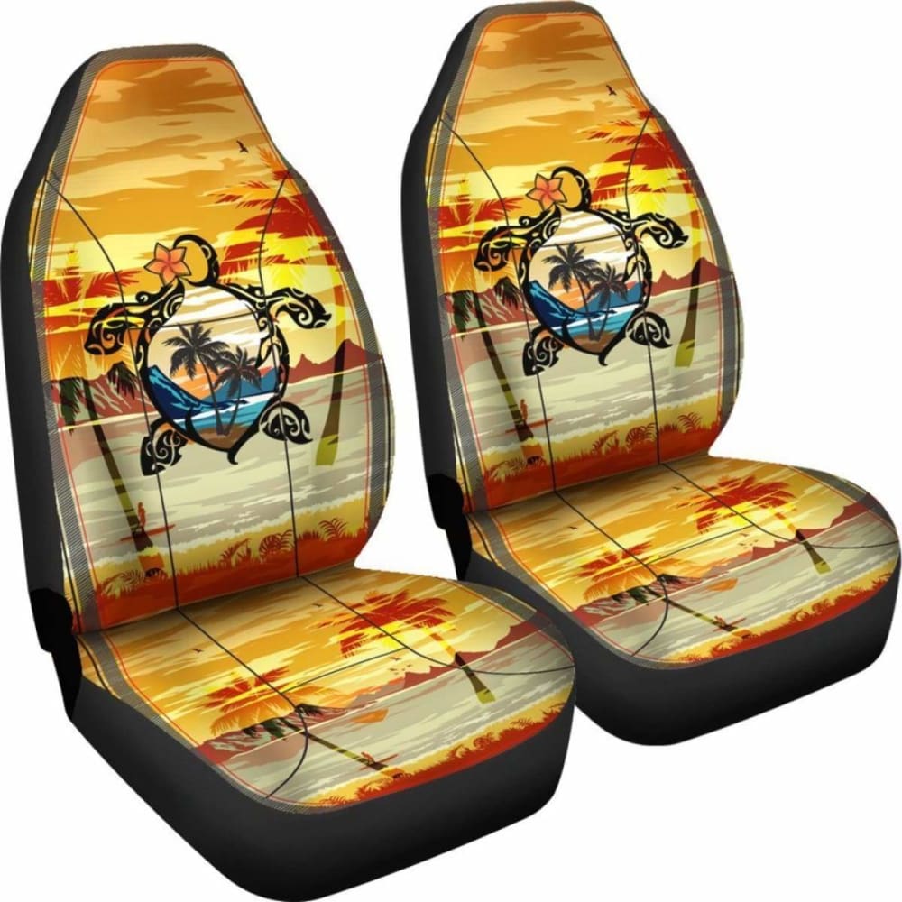 Hawaii Turtle Coconut Tree Car Seat Covers - New - Awesome 091114 - YourCarButBetter