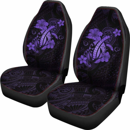 Hawaii Turtle Flower Polynesian Car Seat Covers - Purple - New Awesome 091114 - YourCarButBetter