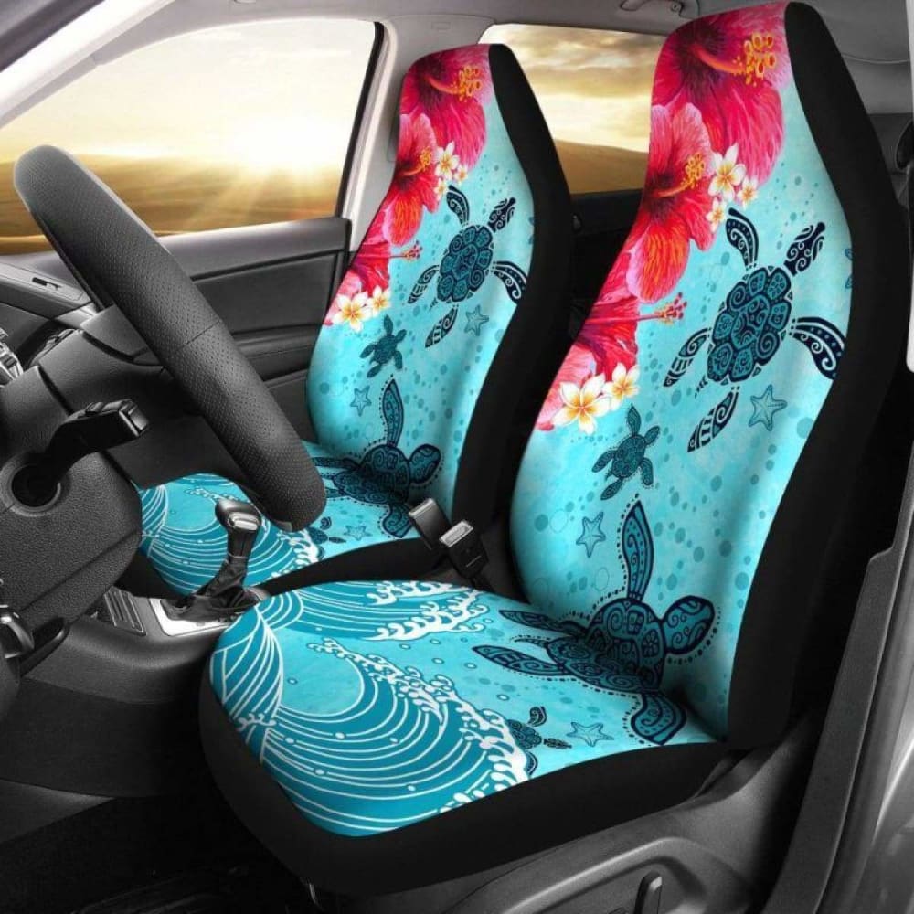 Hawaii Turtle Hibiscus Car Seat Covers Best 091114 - YourCarButBetter