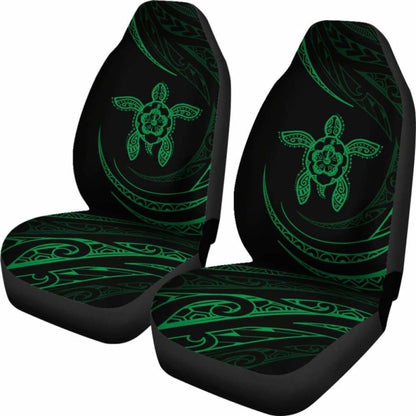 Hawaii Turtle Hibiscus Car Seat Covers - Green - Best Look - 091114 - YourCarButBetter