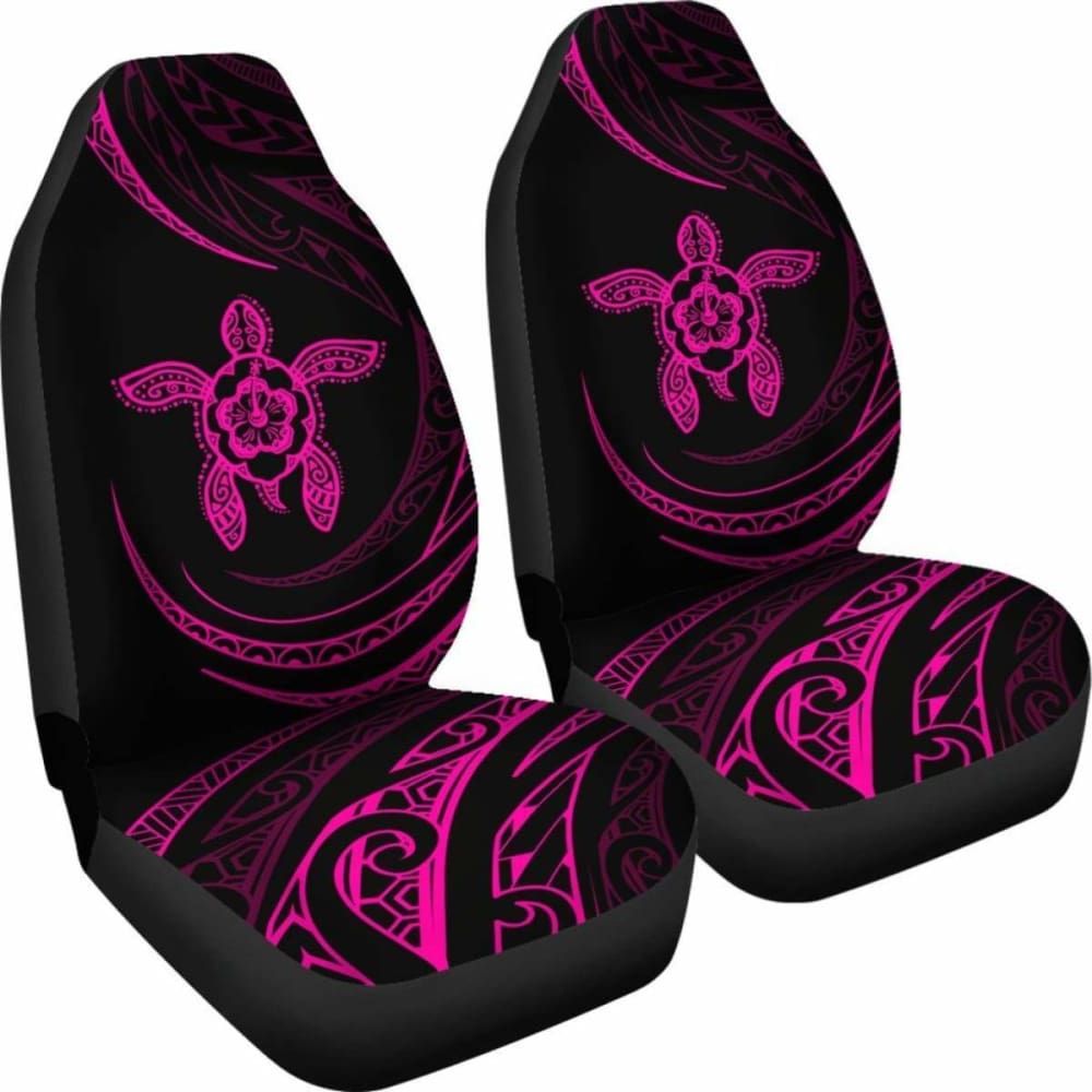 Hawaii Turtle Hibiscus Car Seat Covers - Pink - Best Look - 091114 - YourCarButBetter