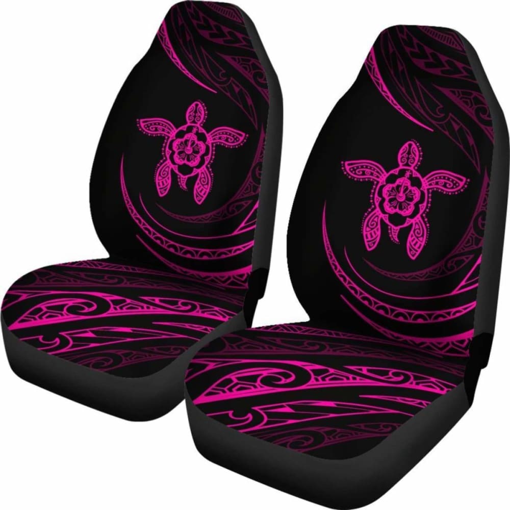 Hawaii Turtle Hibiscus Car Seat Covers - Pink - Best Look - 091114 - YourCarButBetter