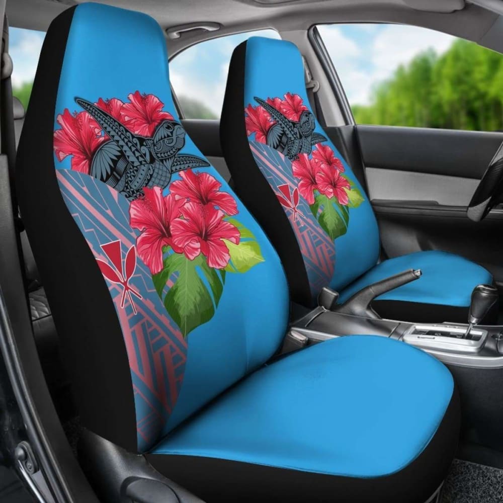 Hawaii Turtle Hibiscus Kanaka Pink Style - Car Seat Cover New Awesome 091114 - YourCarButBetter