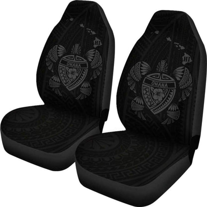 Hawaii Turtle Hibiscus Map Car Seat Covers - Grey - New - 091114 - YourCarButBetter