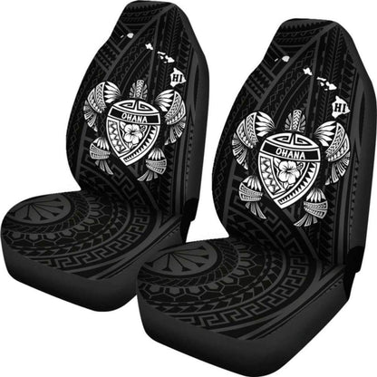 Hawaii Turtle Hibiscus Map Car Seat Covers - White - New - 091114 - YourCarButBetter
