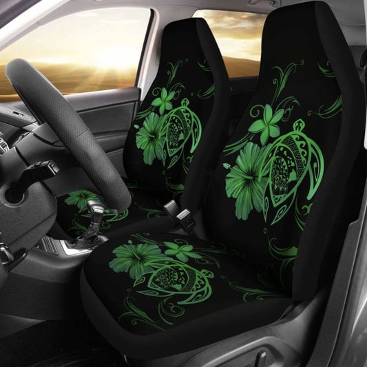 Hawaii Turtle Hibiscus Poly Green Car Seat Covers - New - Awesome 091114 - YourCarButBetter