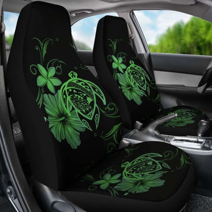 Hawaii Turtle Hibiscus Poly Green Car Seat Covers - New - Awesome 091114 - YourCarButBetter