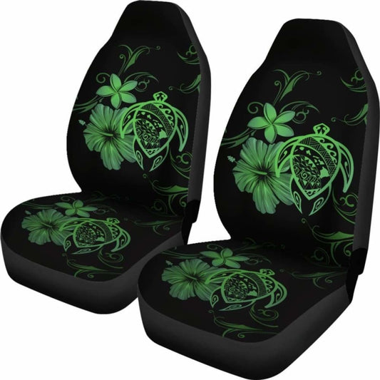 Hawaii Turtle Hibiscus Poly Green Car Seat Covers - New - Awesome 091114 - YourCarButBetter
