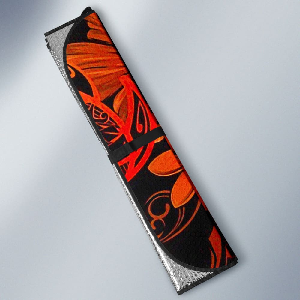 Hawaii Turtle Hibiscus Poly Orange Car Auto Sun Shades 210501 - YourCarButBetter