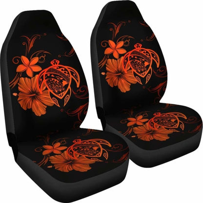 Hawaii Turtle Hibiscus Poly Orange Car Seat Covers - New - Awesome 091114 - YourCarButBetter