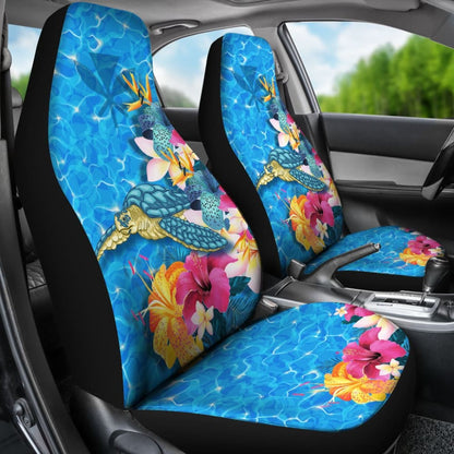 Hawaii Turtle Kanaka Maoli Hibiscus Car Seat Covers 210803 - YourCarButBetter