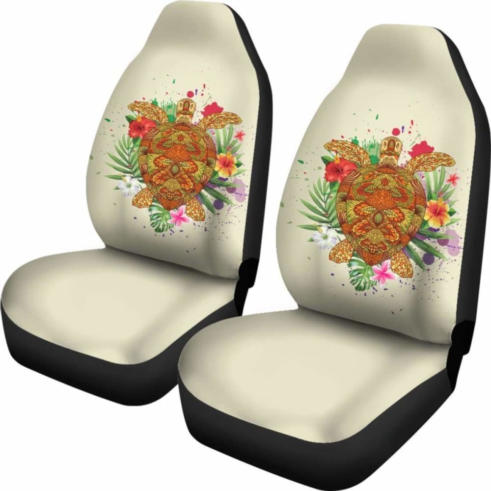 Hawaii Turtle Life Hibiscus Design Car Seat Covers - New - Awesome 091114 - YourCarButBetter