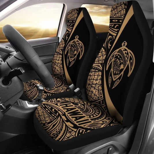 Hawaii Turtle Map Polynesian Car Seat Covers - Gold - Best Look - New 091114 - YourCarButBetter
