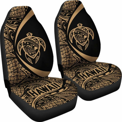 Hawaii Turtle Map Polynesian Car Seat Covers - Gold - Best Look - New 091114 - YourCarButBetter