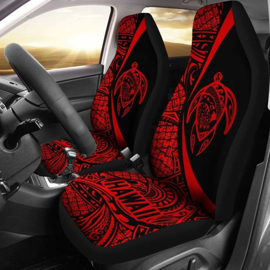 Hawaii Turtle Map Polynesian Car Seat Covers - Red - Best Look - New 091114 - YourCarButBetter
