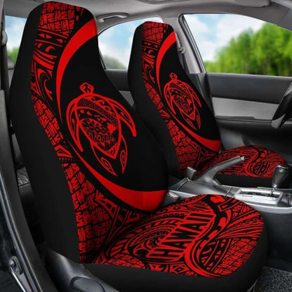Hawaii Turtle Map Polynesian Car Seat Covers - Red - Best Look - New 091114 - YourCarButBetter