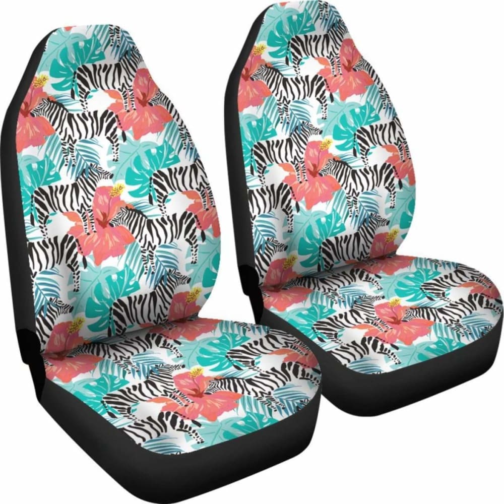 Hawaii Zebra Tropical Hibiscus Car Seat Covers 232125 - YourCarButBetter