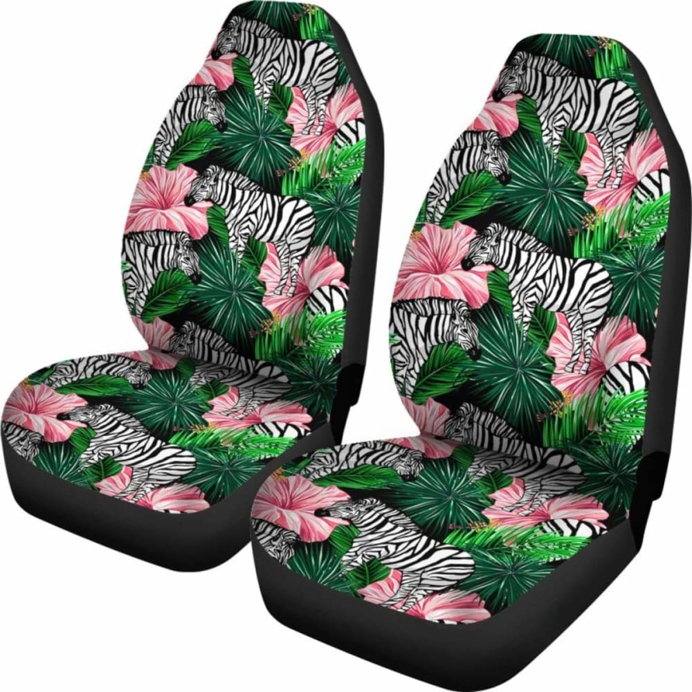 Hawaii Zebra Tropical Hibiscus Car Seat Covers 232125 - YourCarButBetter