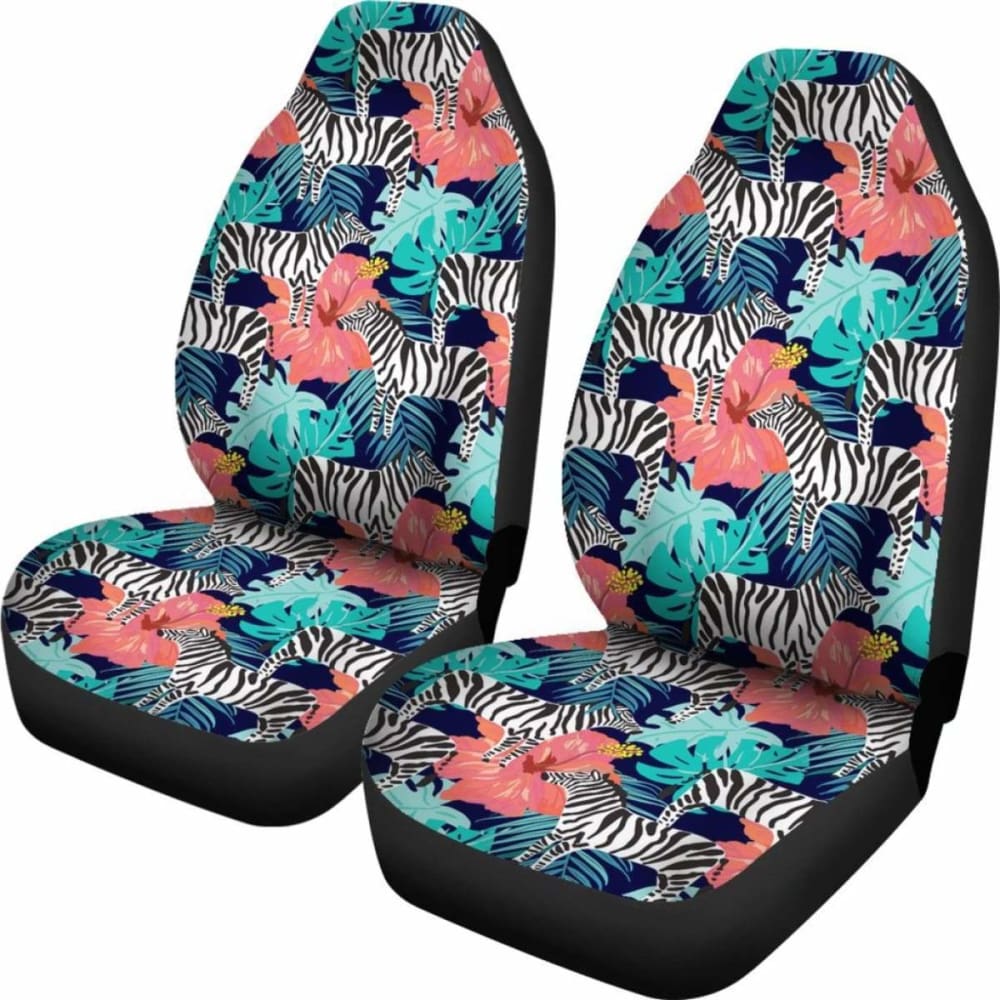Hawaii Zebra Tropical Hibiscus Car Seat Covers 232125 - YourCarButBetter