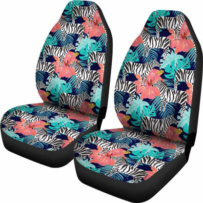 Hawaii Zebra Tropical Hibiscus Car Seat Covers 232125 - YourCarButBetter