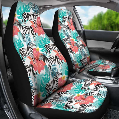 Hawaii Zebra Tropical Hibiscus Car Seat Covers 232125 - YourCarButBetter