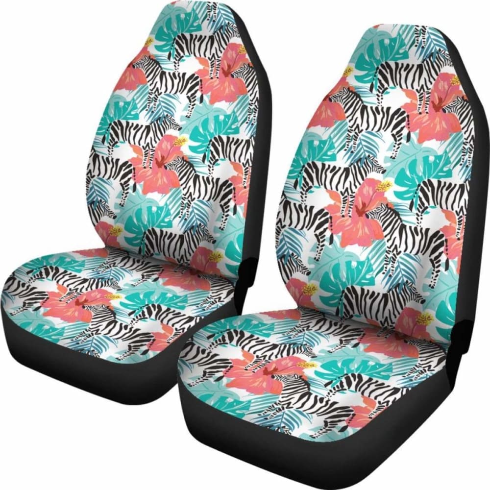 Hawaii Zebra Tropical Hibiscus Car Seat Covers 232125 - YourCarButBetter