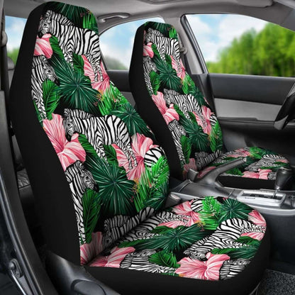 Hawaii Zebra Tropical Hibiscus Car Seat Covers 232125 - YourCarButBetter
