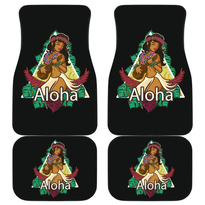 Hawaiian Aloha Printing Car Floor Mats 210803 - YourCarButBetter