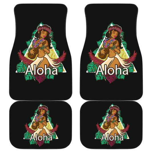 Hawaiian Aloha Printing Car Floor Mats 210803 - YourCarButBetter