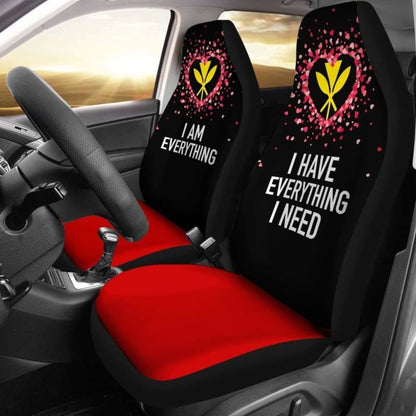 (Hawaiian) Kanaka Maoli Car Seat Covers Couple Valentine Everthing I Need 105905 - YourCarButBetter